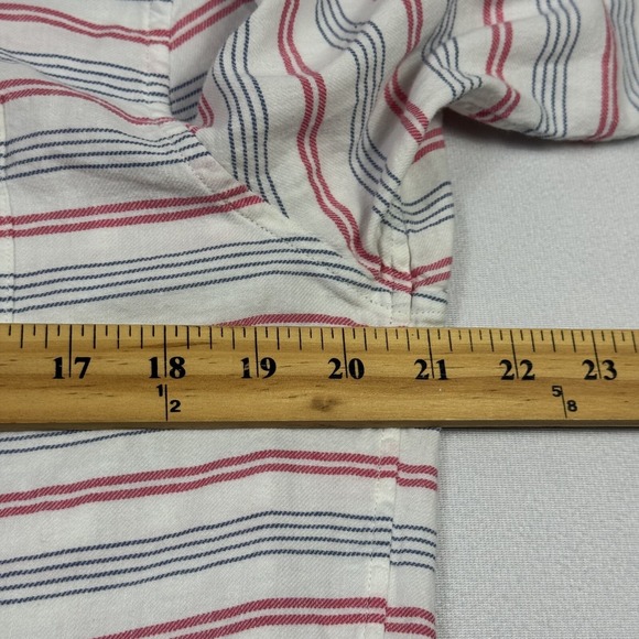 Vineyard Vines Men's Slim Longshore Shirt Linen Blend Striped Multicolor Medium - Picture 7 of 11